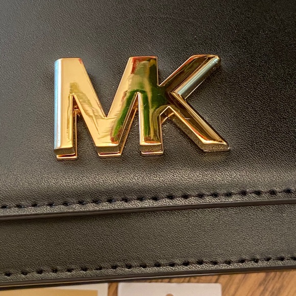 Michael Kors Black Leather Mott Handbag Bag - Picture 8 of 13